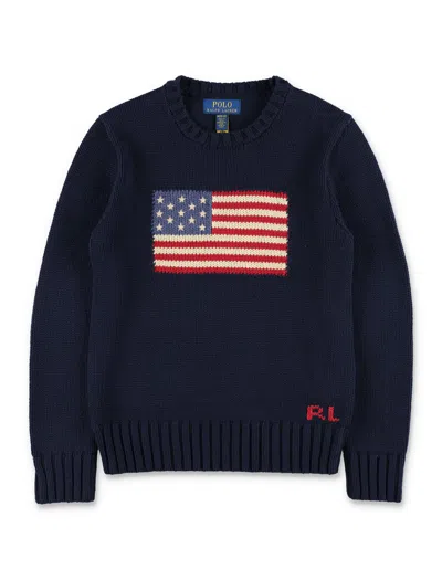Polo Ralph Lauren Classic Fit Polo Sweater For Boys In Multi