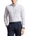 Polo Ralph Lauren Classic Fit Poplin Shirt In White/blue