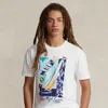 Polo Ralph Lauren Classic Fit Sailboat Jersey T-shirt In White