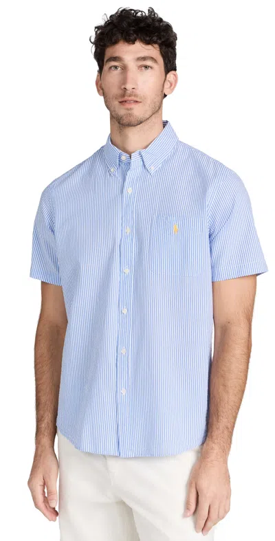 Polo Ralph Lauren Seersucker Shirt In Blue