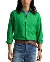 Polo Ralph Lauren Classic Fit Solid Green Short Sleeve Button-down Oxford Shirt In Emerald