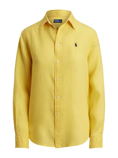 Polo Ralph Lauren Classic Fit Shirt In Yellow