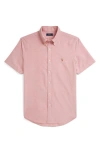 Polo Ralph Lauren Classic Fit Short Sleeve Cotton Button-down Oxford Shirt In Pink