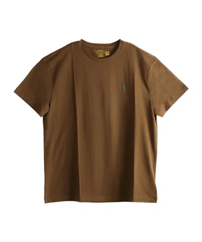 Polo Ralph Lauren Classic Fit Short Sleeve Crewneck T-shirt In Brown