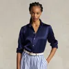 Polo Ralph Lauren Classic Fit Silk Shirt In Multi