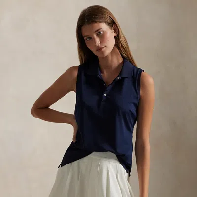 Polo Ralph Lauren Classic Fit Sleeveless Polo Shirt In Refined Navy