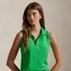 Polo Ralph Lauren Classic Fit Sleeveless Polo Shirt In Tiller Green