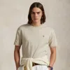 Polo Ralph Lauren Classic Fit Soft Cotton Crewneck T-shirt In Dune Tan