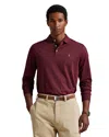 Polo Ralph Lauren Classic Fit Soft Cotton Long-sleeve Polo Shirt In Burgundy