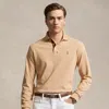 Polo Ralph Lauren Classic Fit Soft Cotton Polo Shirt In Classic Camel Heather