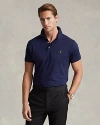 Polo Ralph Lauren Logo-embroidered Cotton-jersey Polo Shirt In Blue
