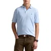 Polo Ralph Lauren Classic Fit Solid Blue Cotton Jersey Polo In Office Blue Heather