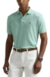 Polo Ralph Lauren Classic Fit Solid Green Cotton Jersey Polo In Celadon Heather