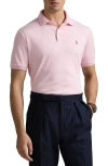 Polo Ralph Lauren Classic Fit Solid Pink Cotton Jersey Polo In Carmel Pink Heather