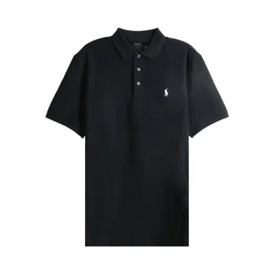 Pre-owned Polo Ralph Lauren Classic Fit Stretch Mesh Polo With 3-button Placket 'polo Black/smoke' | Men's Siz