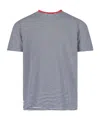 Polo Ralph Lauren Classic Fit Striped Gauze Jersey T-shirt In Gray