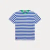 Polo Ralph Lauren Classic Fit Striped Jersey T-shirt In White