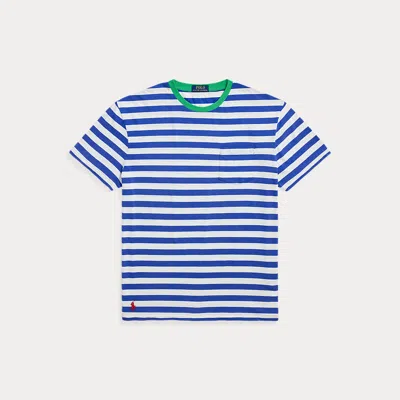 Polo Ralph Lauren Classic Fit Striped Jersey T-shirt In White