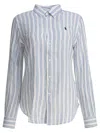 Polo Ralph Lauren Classic-fit Striped Linen Shirt In Blue