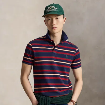 Polo Ralph Lauren Short Sleeve Yarn-dyed Mesh Polo In Animal Print