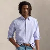 Polo Ralph Lauren Classic Fit Striped Oxford Shirt In Blue/pink