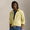 Polo Ralph Lauren Classic Fit Striped Oxford Shirt In Yellow Blue