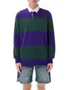Polo Ralph Lauren Striped Long Sleeve Rugby Shirt With Buttoned Collar