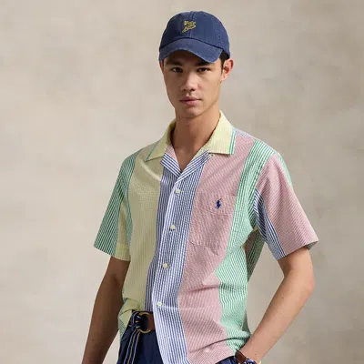 Polo Ralph Lauren Classic Fit Striped Seersucker Shirt In Multi Stripe