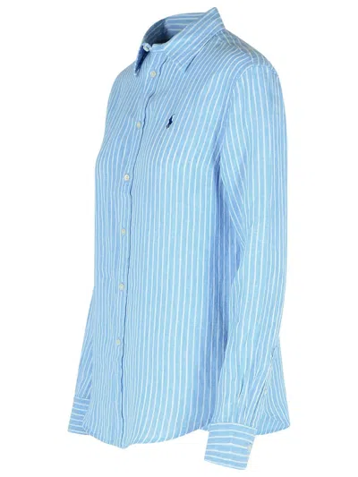Polo Ralph Lauren Classic Fit Striped Shirt In Weiss
