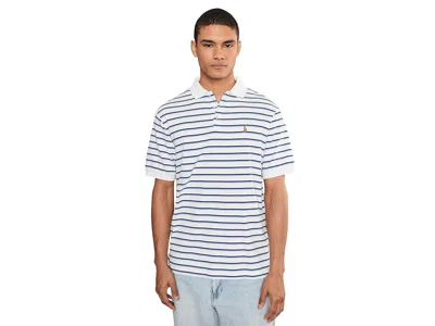 Polo Ralph Lauren Classic Fit Striped Soft Cotton Polo In Blue