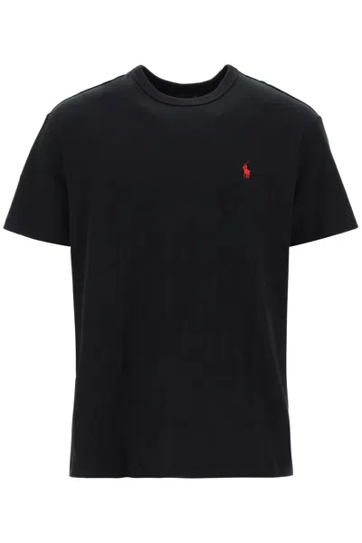 Polo Ralph Lauren Classic Fit T-shirt In Solid Jersey In Black
