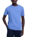 Polo Ralph Lauren Cotton Crewneck Short Sleeve Sweater In Blue