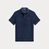 Polo Ralph Lauren Classic Fit Terry Polo Shirt In Gold