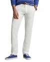 Polo Ralph Lauren Straight Fit Linen-cotton Pant In Deckwash White