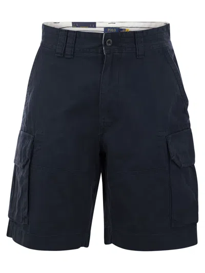 Polo Ralph Lauren Classic Fit Twill Cargo Short In Navy Blue