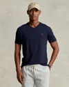 Polo Ralph Lauren Classic Fit V-neck Tee In Blue