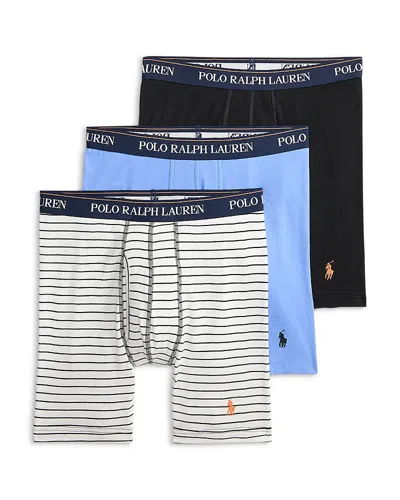 Polo Ralph Lauren Classic Fit Woven Boxers, Pack Of 3 In Multi