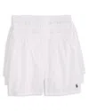 Polo Ralph Lauren Classic Fit Woven Boxers, Pack Of 3 In White