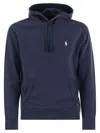 Polo Ralph Lauren Classic Hooded Sweatshirt With Kangaroo Pocket In Black