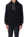 Polo Ralph Lauren Logo Hoodie Sweatshirt In Blue