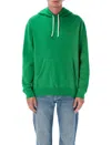 Polo Ralph Lauren The Rl Cotton-blend Fleece Hoodie Clothing In Green