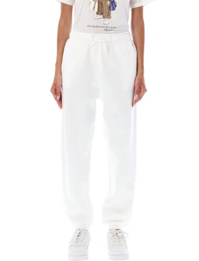 Polo Ralph Lauren Embroidered-logo Track Pants In White