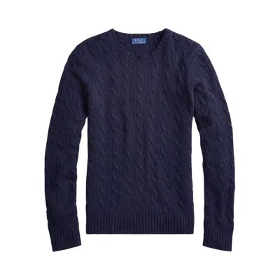 Pre-owned Polo Ralph Lauren Classic Julianna Long-sleeve Pullover 'hunter Navy' | Blue | Women's Size S