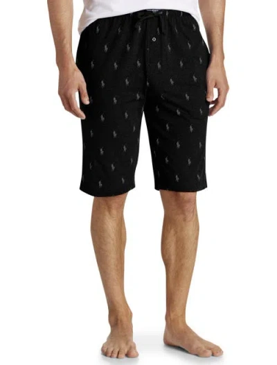 Polo Ralph Lauren Classic Knit Sleep Shorts In Black