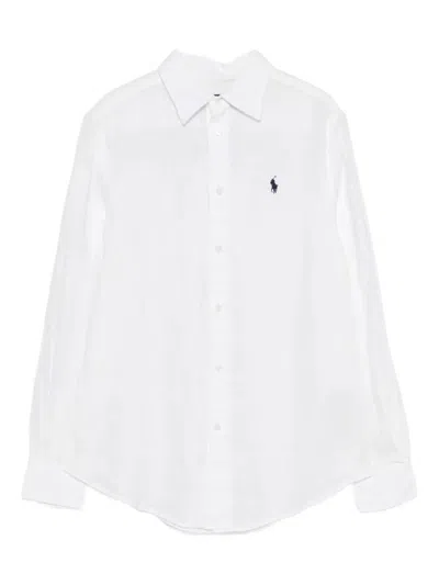 Polo Ralph Lauren Classic Linen Shirt Clothing In White