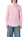 Polo Ralph Lauren Pink Linen Classic-fit Shirt In Pink