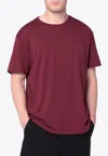 Polo Ralph Lauren Wine Red Cotton T-shirt Classic-fit In Burgundy