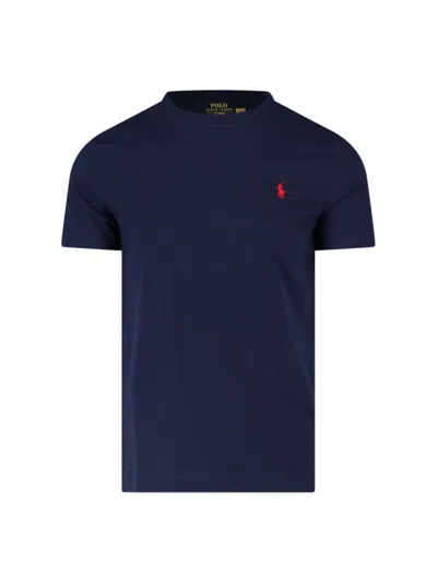 Polo Ralph Lauren Classic Logo T-shirt In Blue