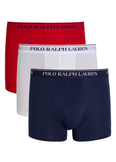 Polo Ralph Lauren Classic Logo-jacquard Stretch-cotton Trunks In Multi