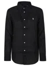 Polo Ralph Lauren Classic-long Sleeve-button Front Shirt In Polo Black